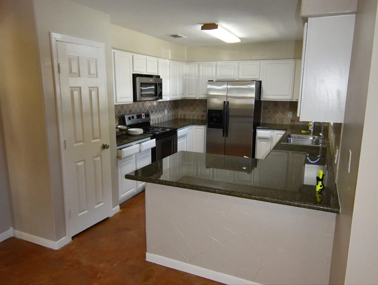 Cabinet Painting project — Kitchen Cabinet Refinish in COVE, TX